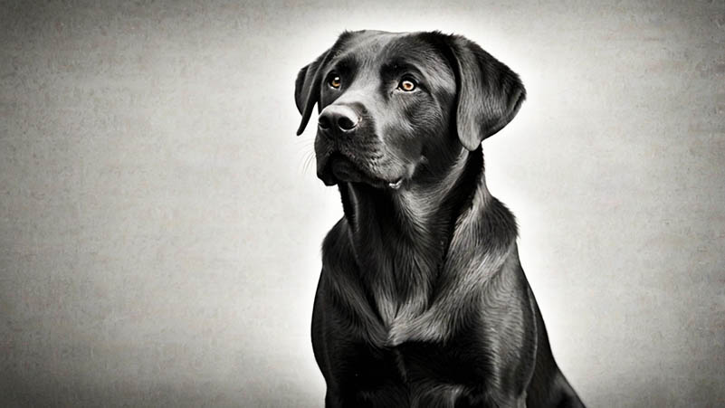 Labrador Retriever  Pencil sketch