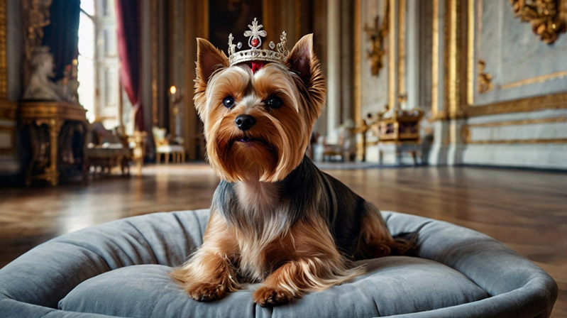 Yorkshire Terrier to the Royal Castle. Image for the article "Names for Yorkshire Terrier"