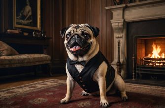 Pug in a vampire vest. Photo for the article "Vampire Names for Dogs".