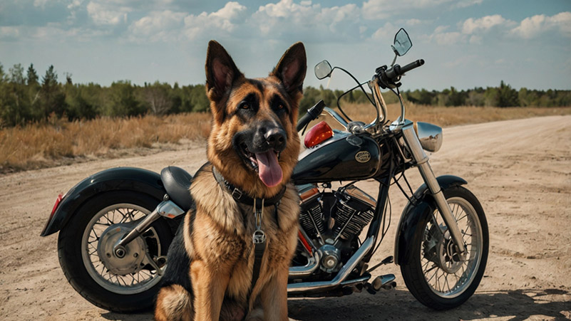 German Shepherd - for the article Motorcycle Dog Names