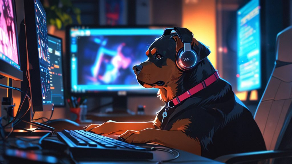 Rottweiler in Anime Style