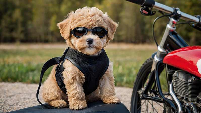 Maltipoo Biker - for the article