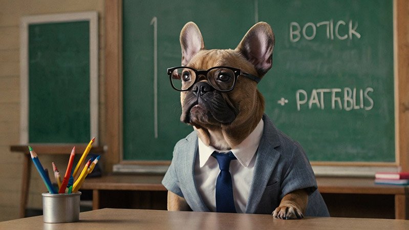 Feminist Dog Names - French Bulldog Teacher 
