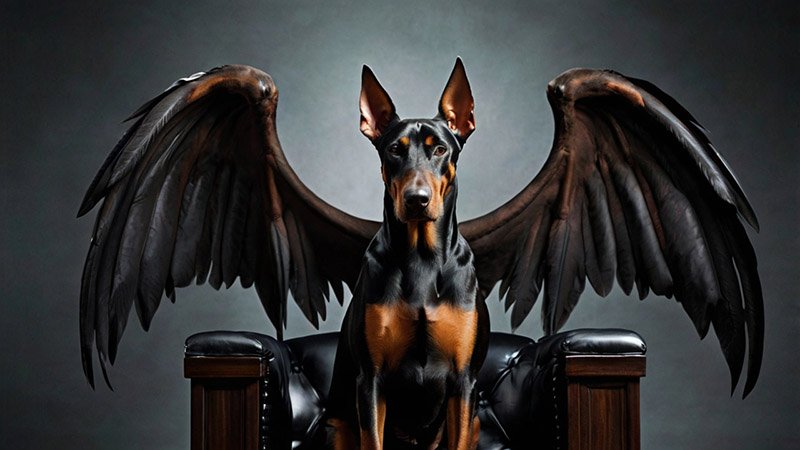 doberman like a demon