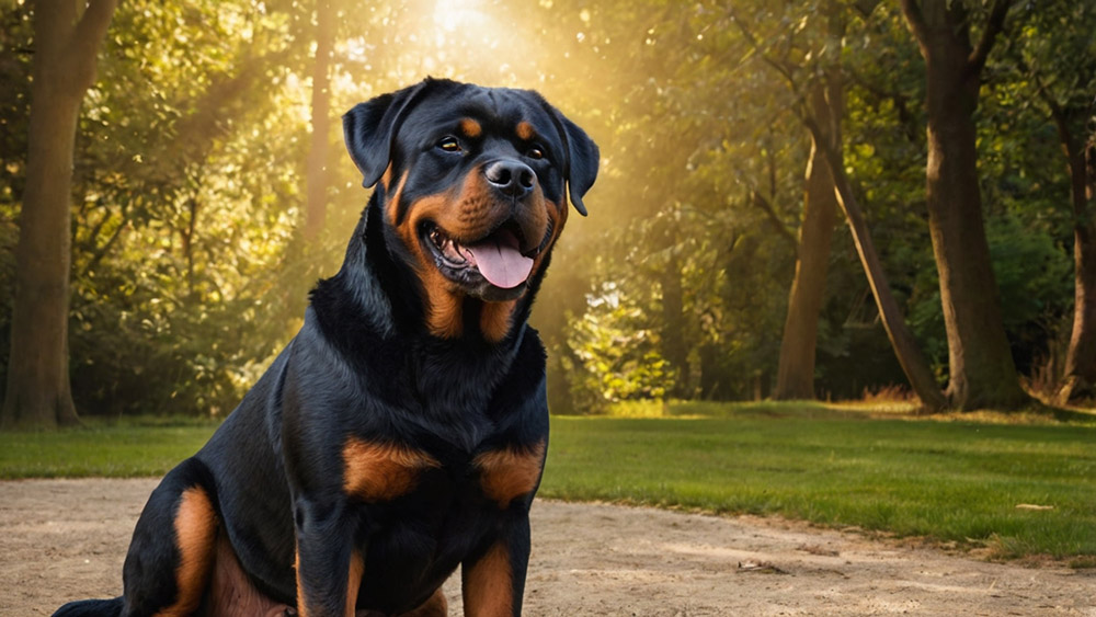 Rottweiler shines