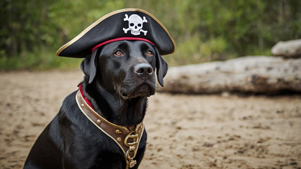 black labrador pirate